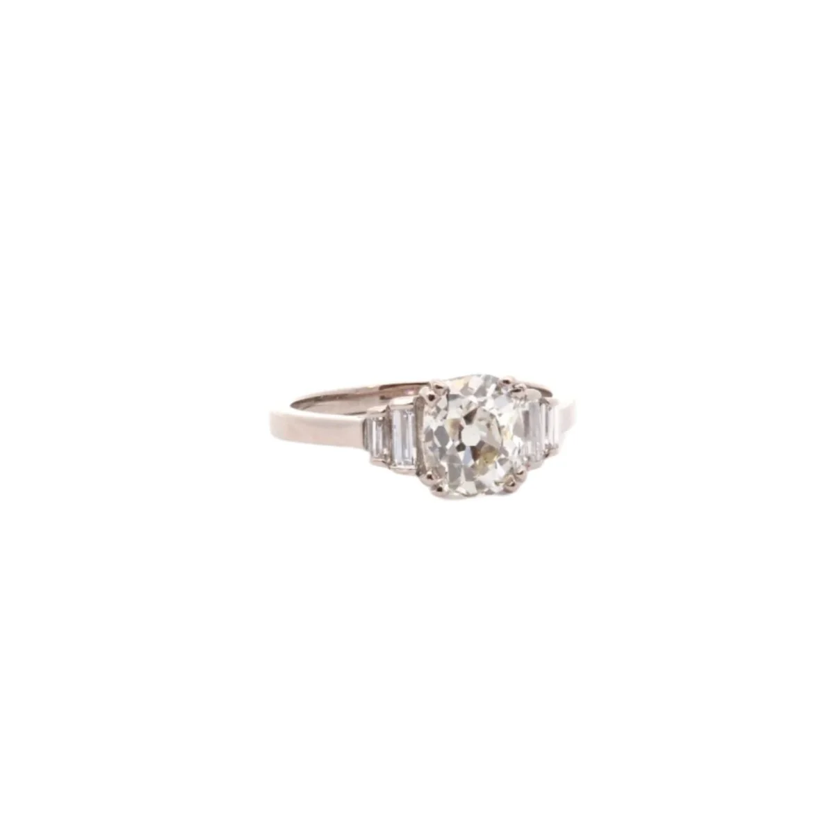 Bague en platine et diamants - Image 3