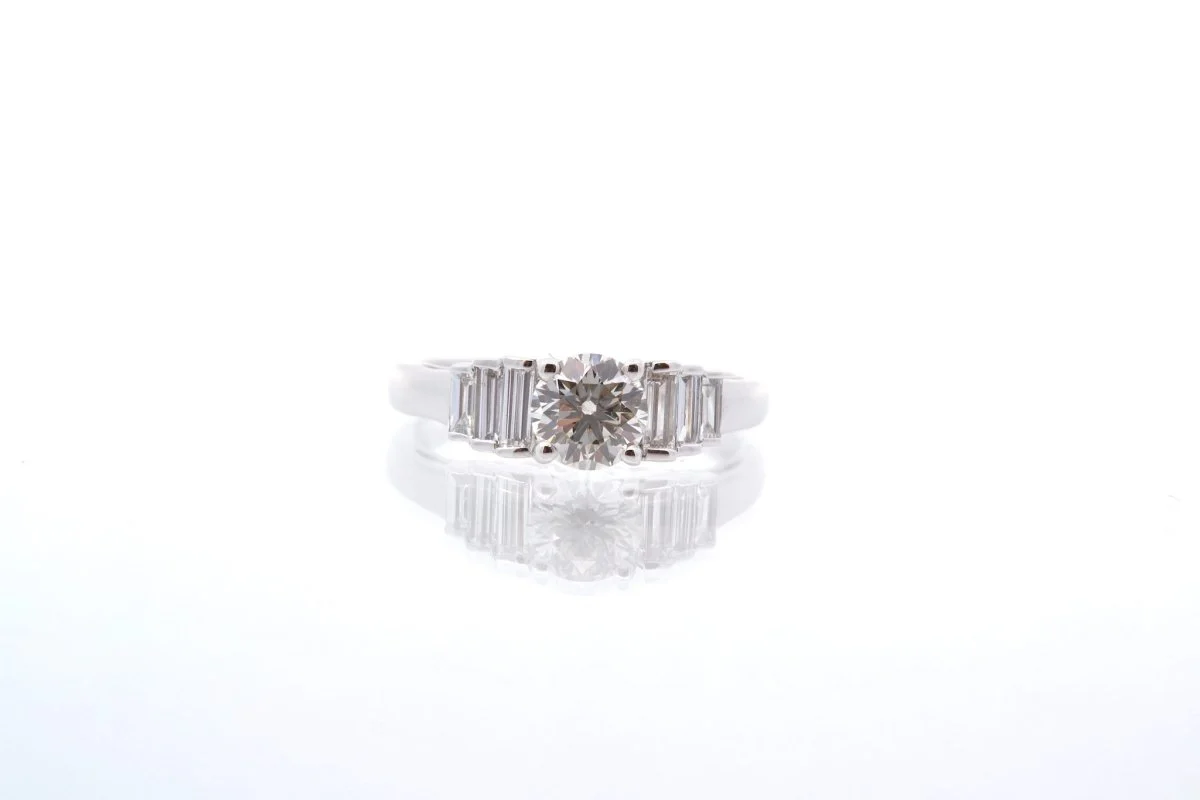 Bague vintage diamants en or - Image 4