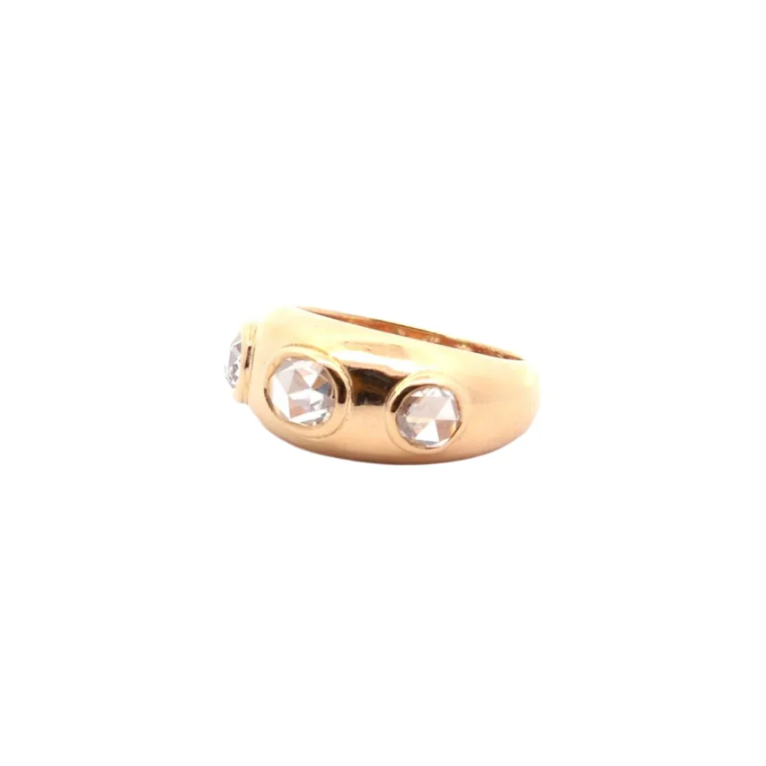 Bague Jonc en or jaune et diamants - Image 3