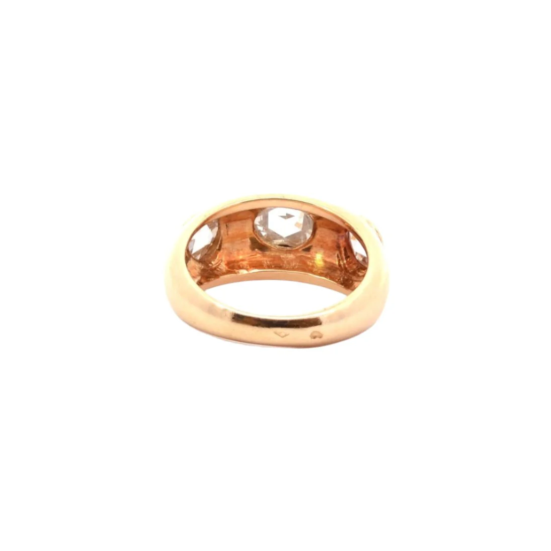 Bague Jonc en or jaune et diamants - Image 5