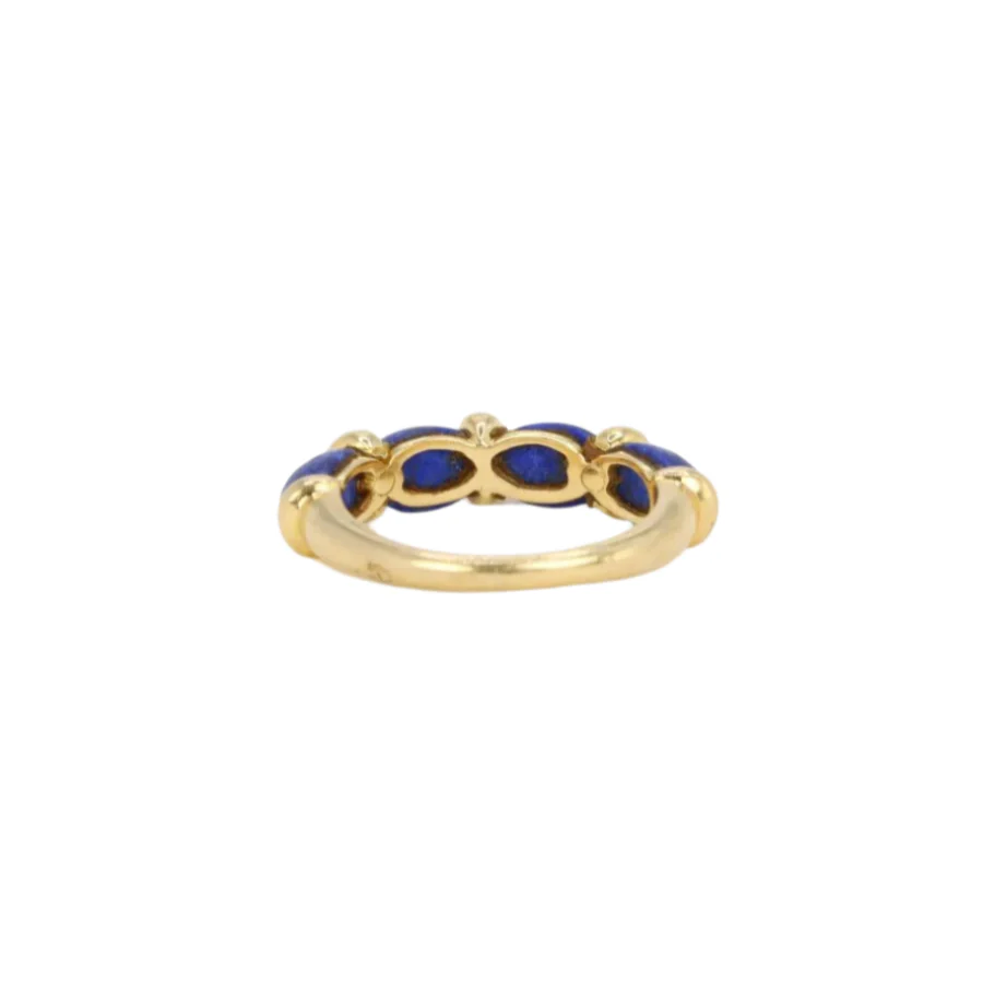 Bague en or jaune et lapis lazuli - Image 5