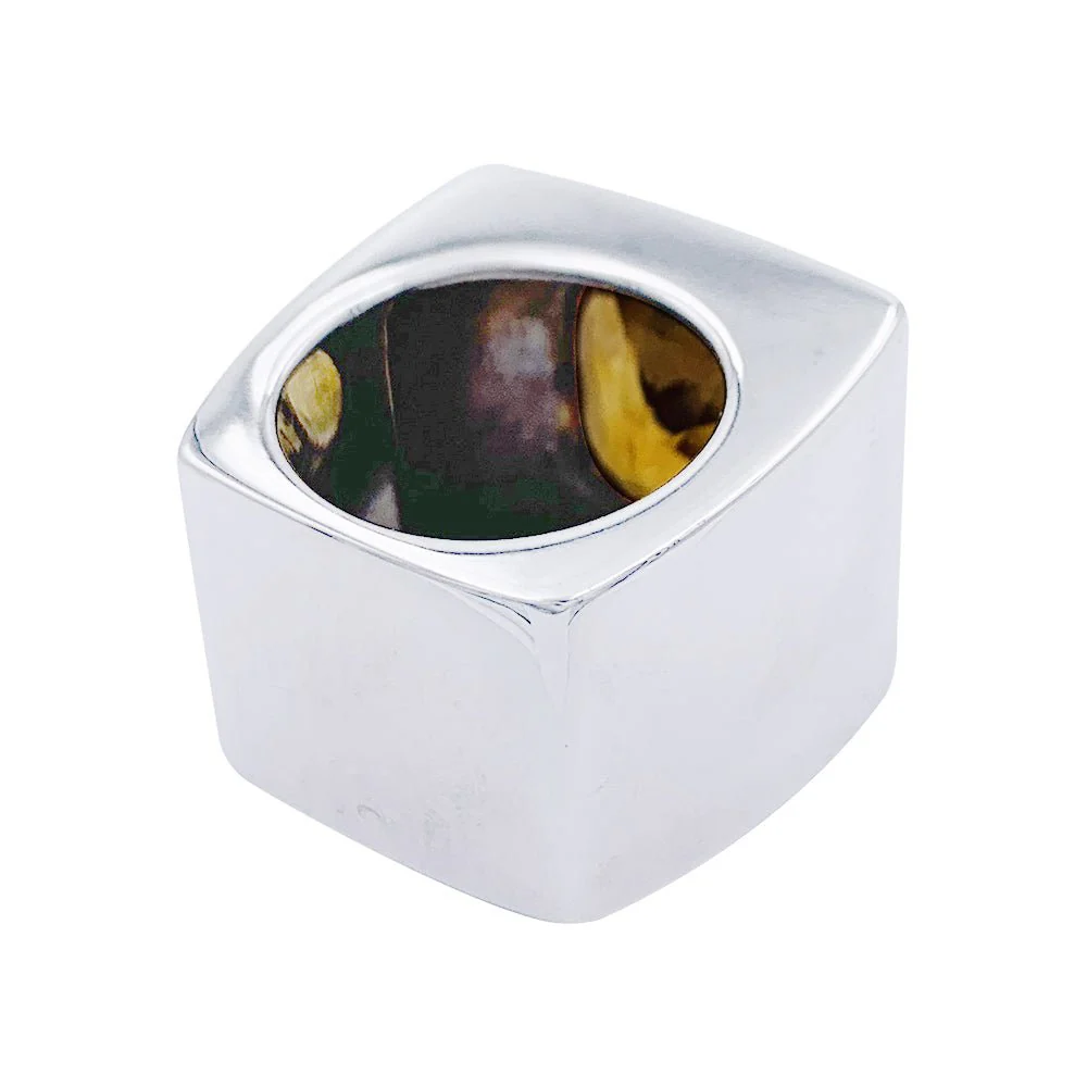 Bague Chevalière en or blanc - Image 3