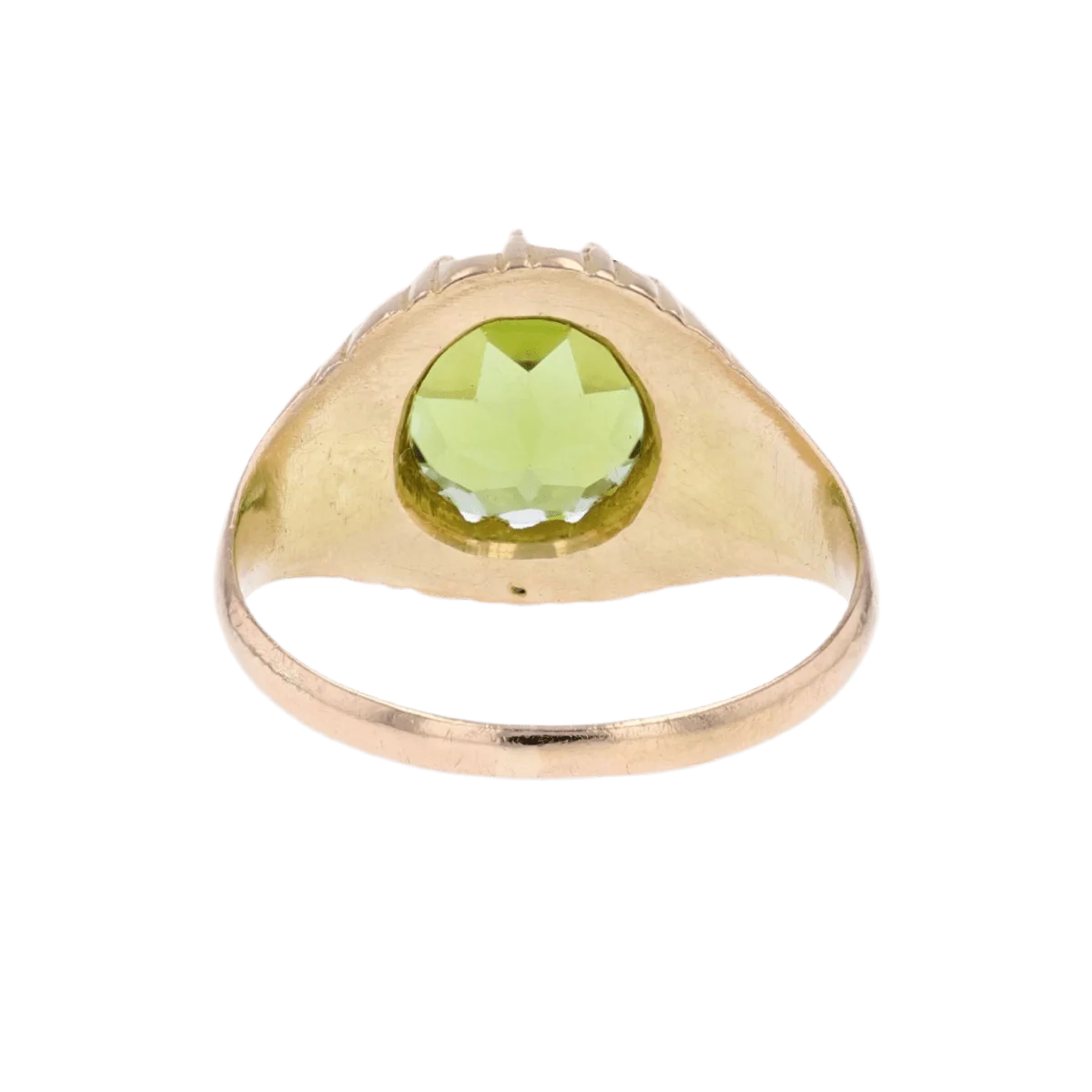 Bague Jonc en or jaune et péridot - Image 4