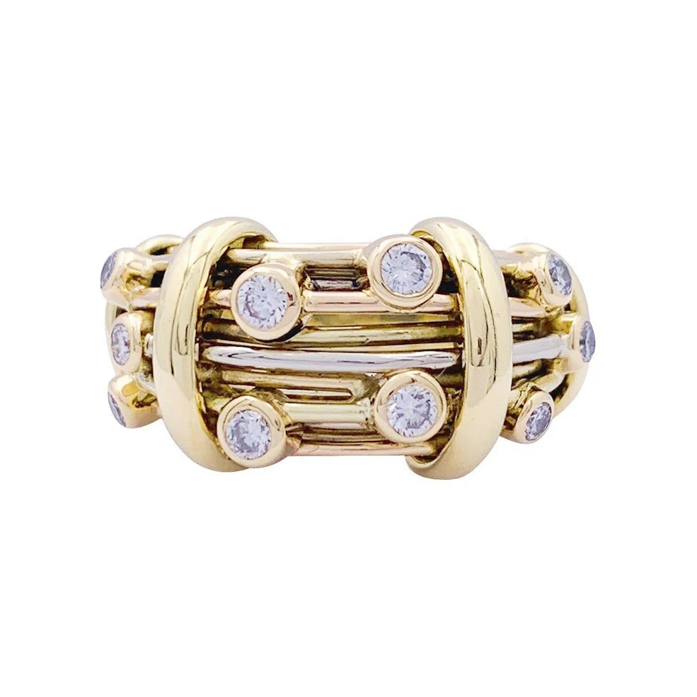 Bague POIRAY trois ors et diamants