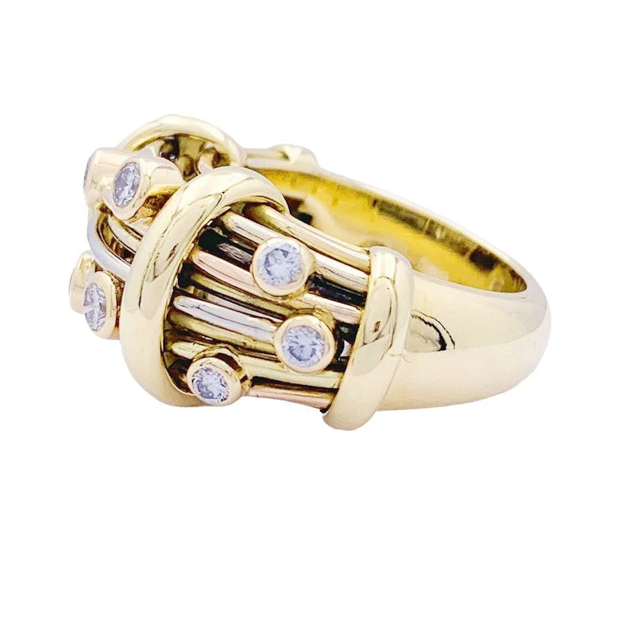 Bague POIRAY trois ors et diamants - Image 3