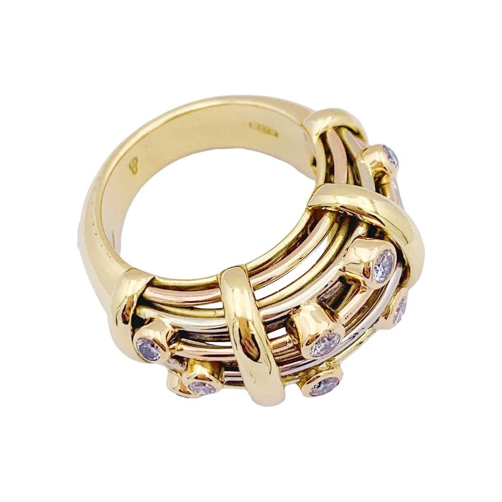 Bague POIRAY trois ors et diamants - Image 4