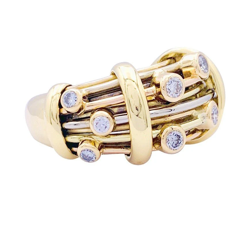 Bague POIRAY trois ors et diamants - Image 5