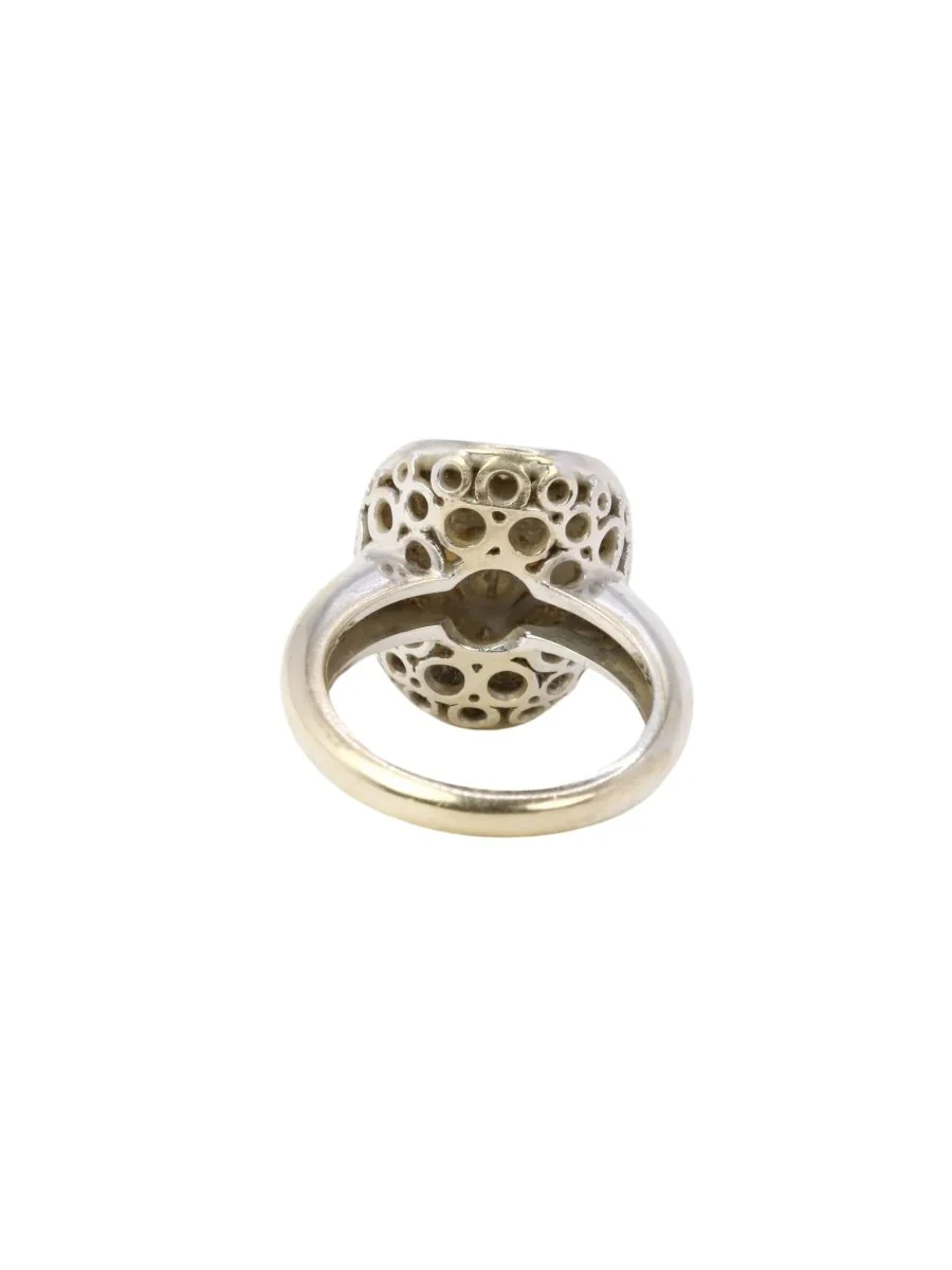 Bagueen or blanc, perle akoya et diamants - Image 5