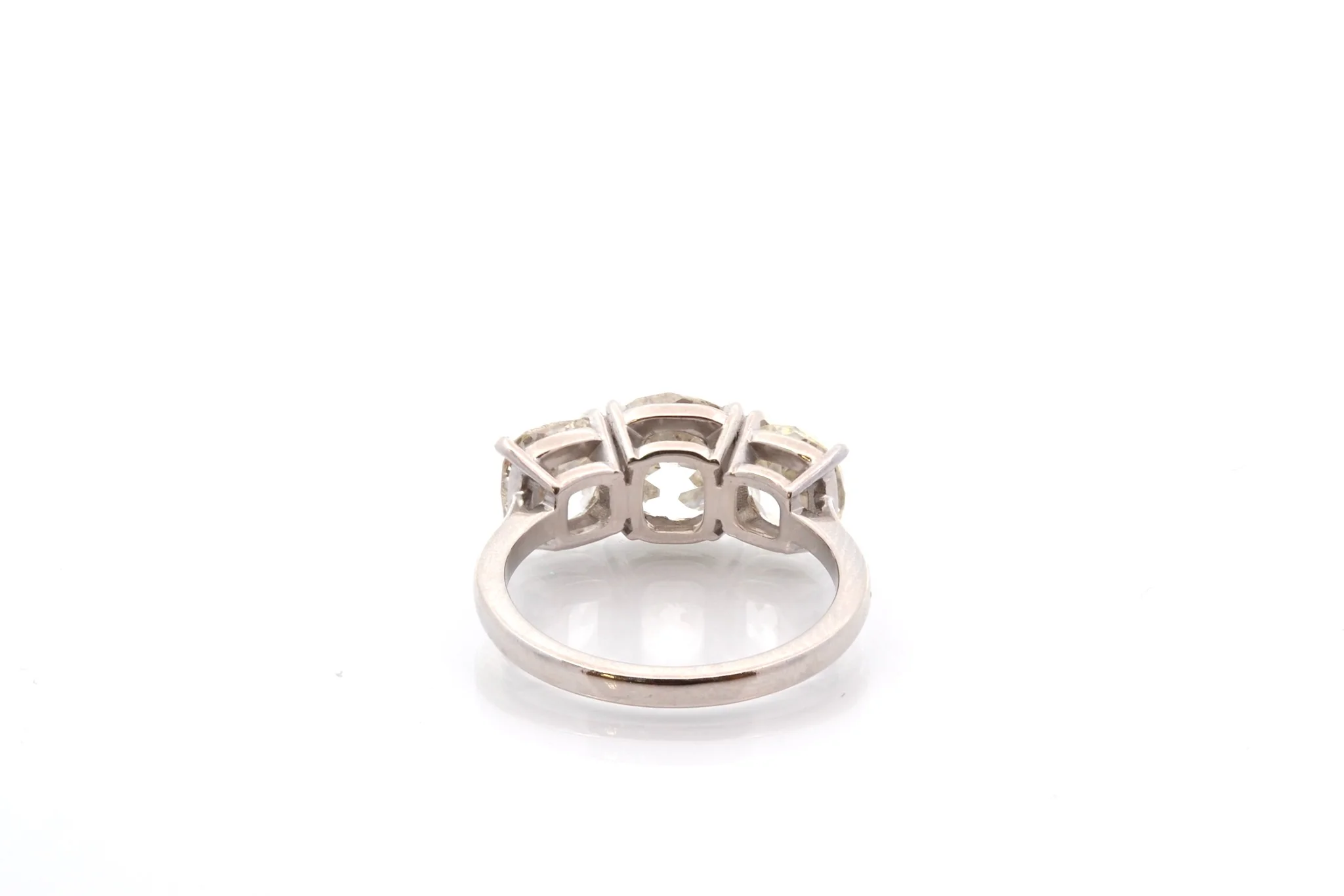 Bague VINTAGE Trilogue en platine et diamants - Image 5