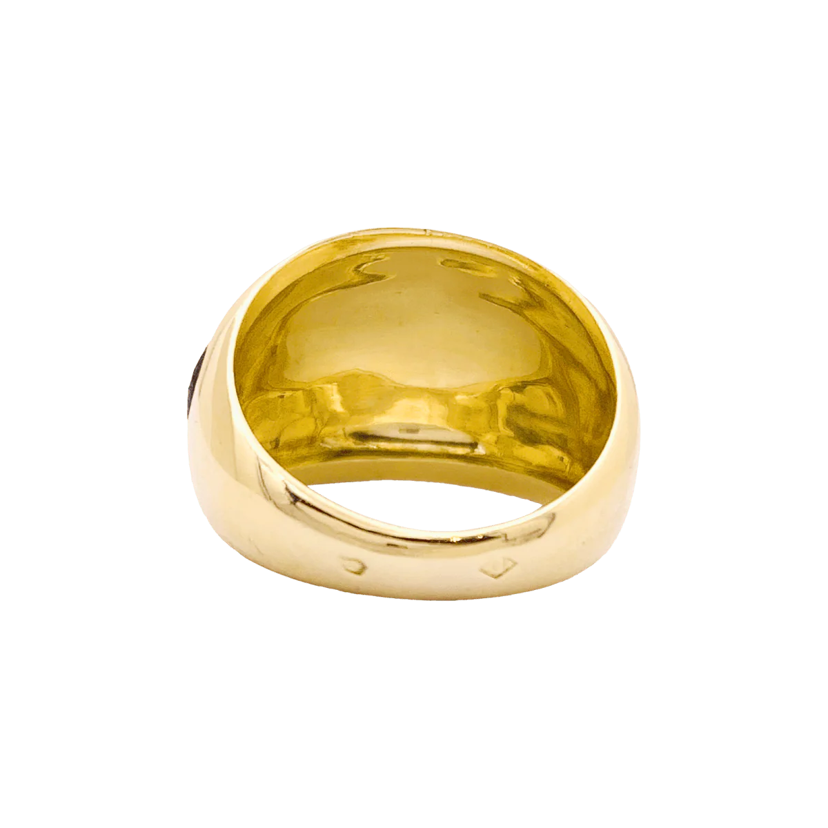 Bague Dôme VAN CLEEF & ARPELS en or jaune et laque - Image 5