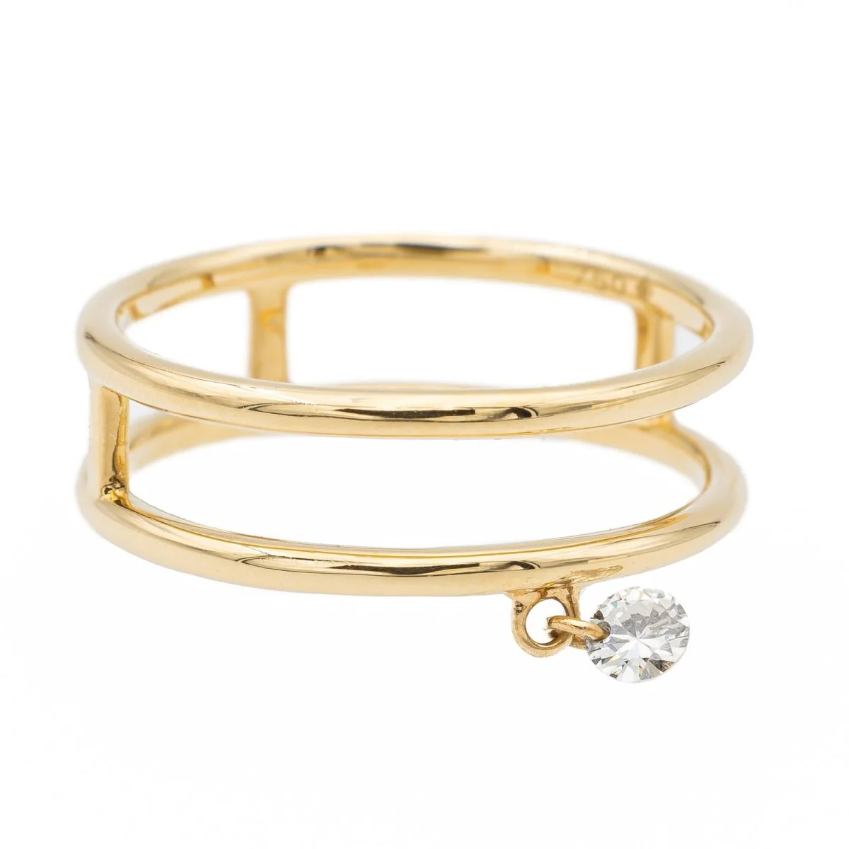 Bague PERSÉE "Zeus" en or jaune et diamant - Image 3