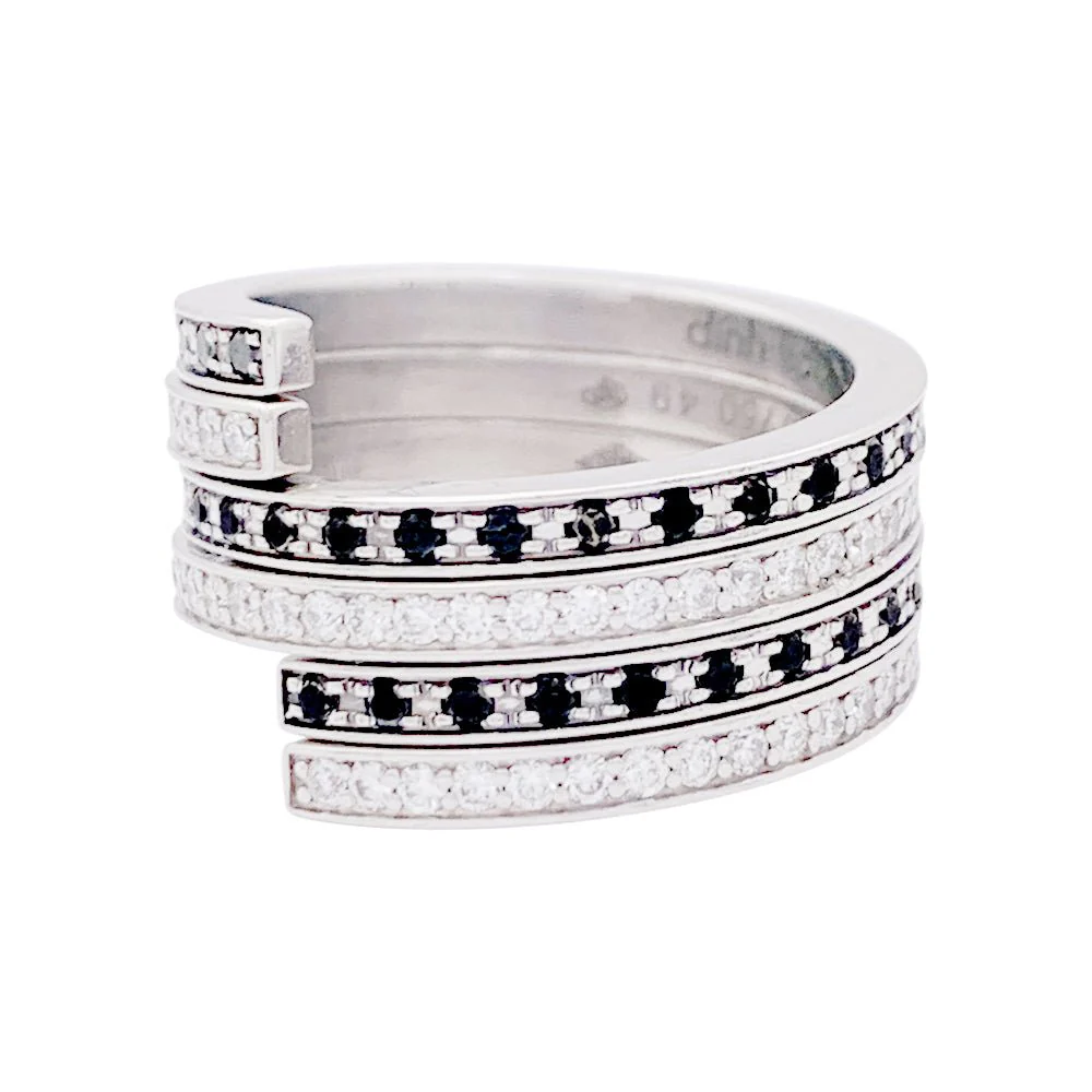 Bagues DINH VAN "Spirale" en or blanc et diamant - Image 4