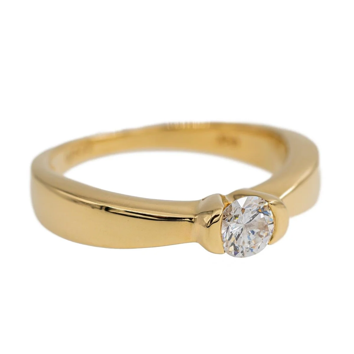 Bague BALMAIN en or jaune et diamant - Image 8