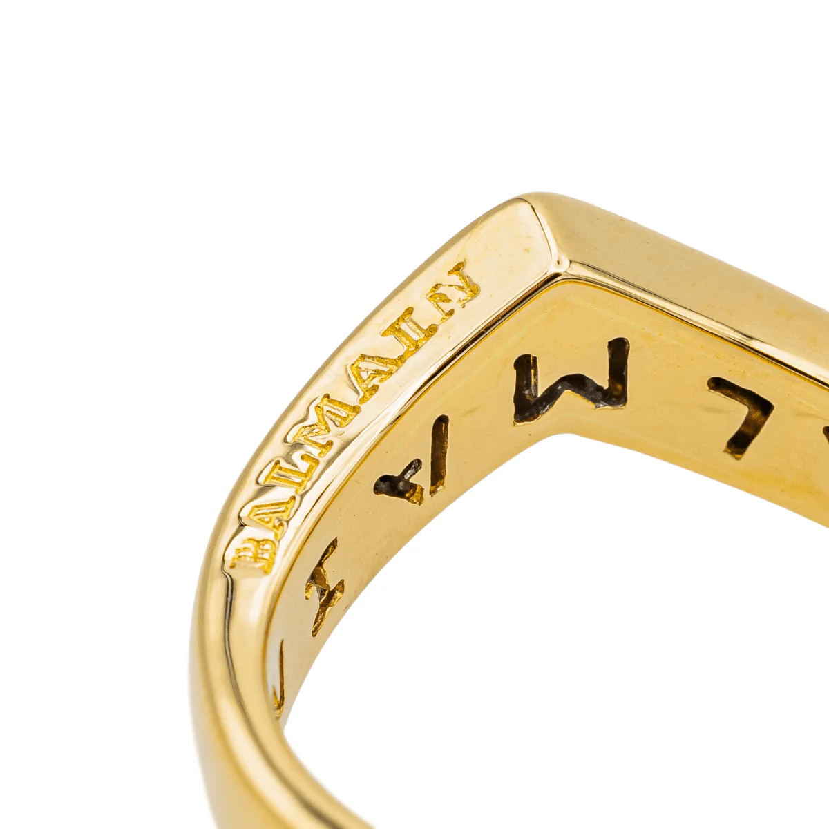 Bague BALMAIN en or jaune et diamants - Image 7