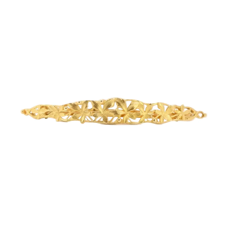 Barrette en or jaune