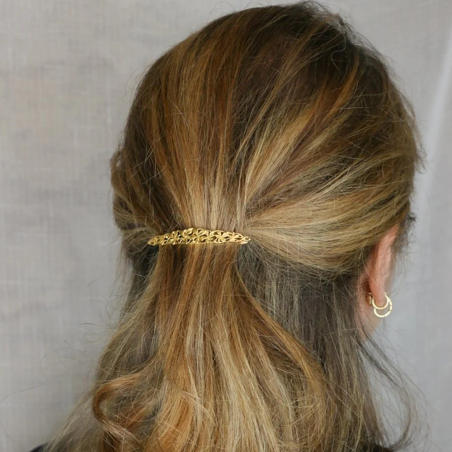Barrette en or jaune - Image 2