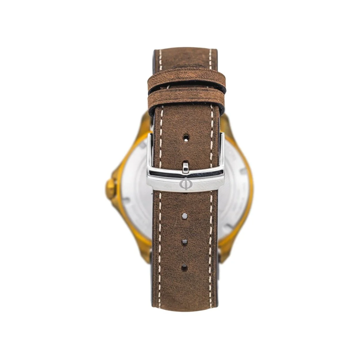 Montre BAUME & MERCIER "Clifton Club" en bronze et cuir - Image 3