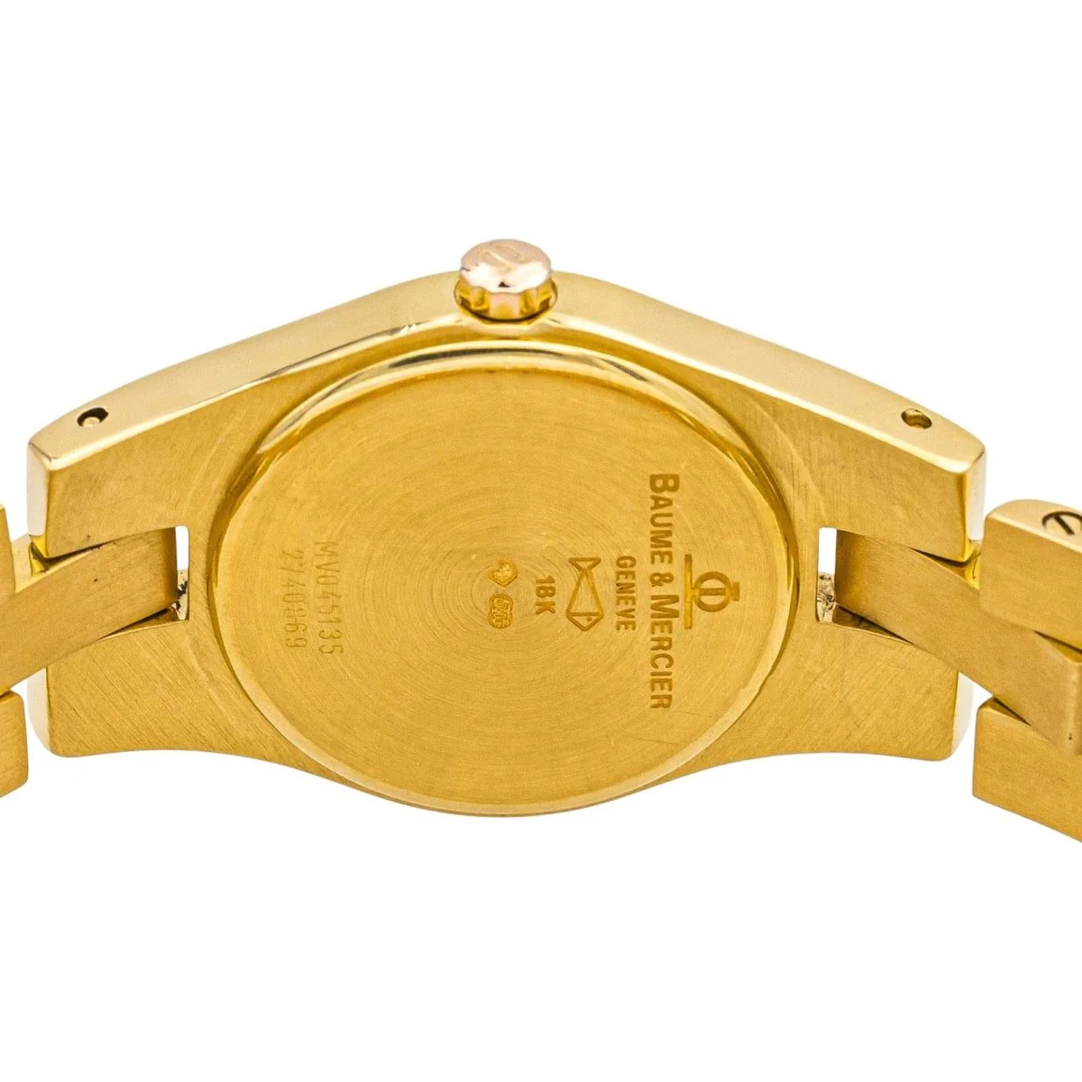 Montre BAUME & MERCIER en or jaune, nacre et quartz - Image 6