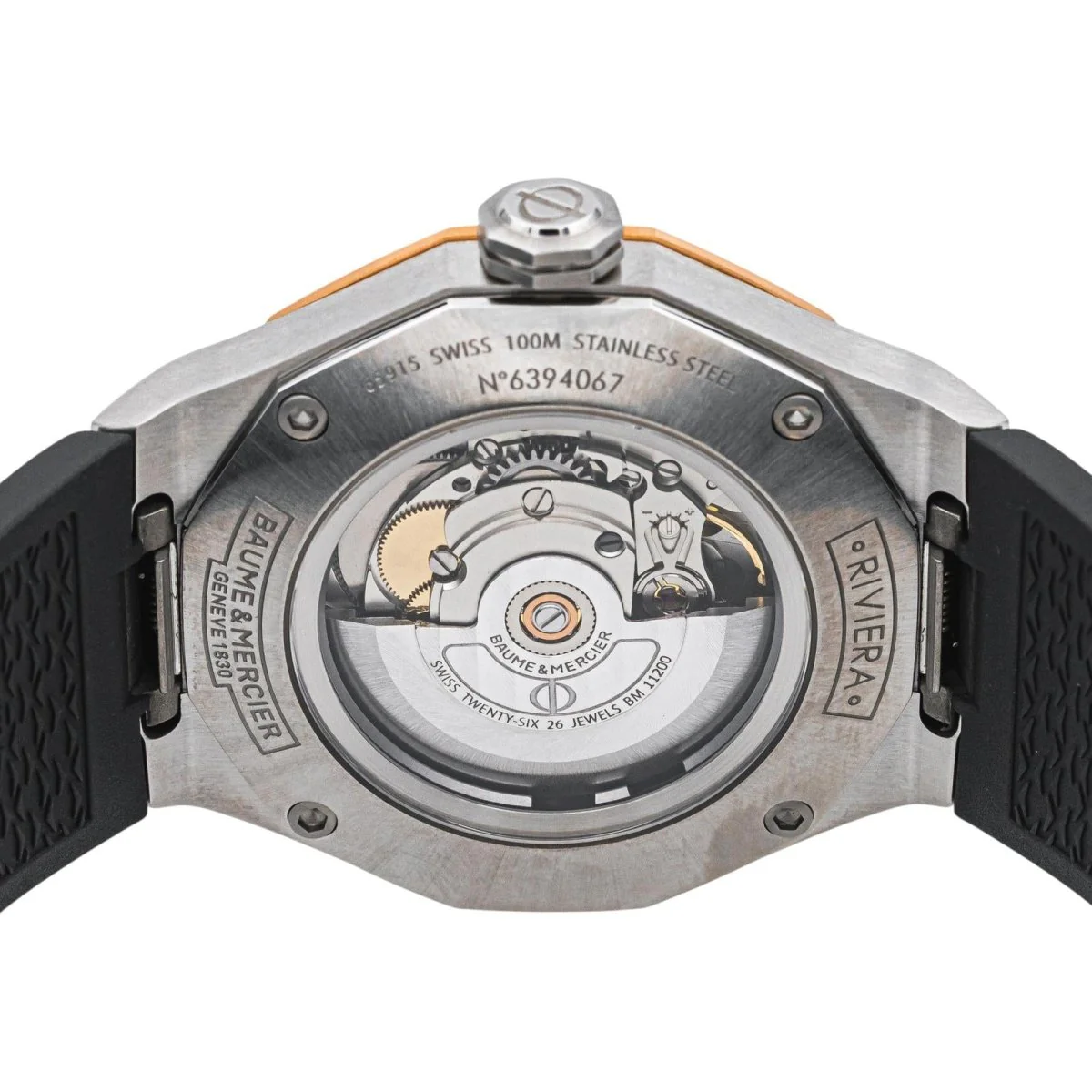 Montre BAUME & MERCIER "Riviera" en acier, titane et caoutchouc - Image 6