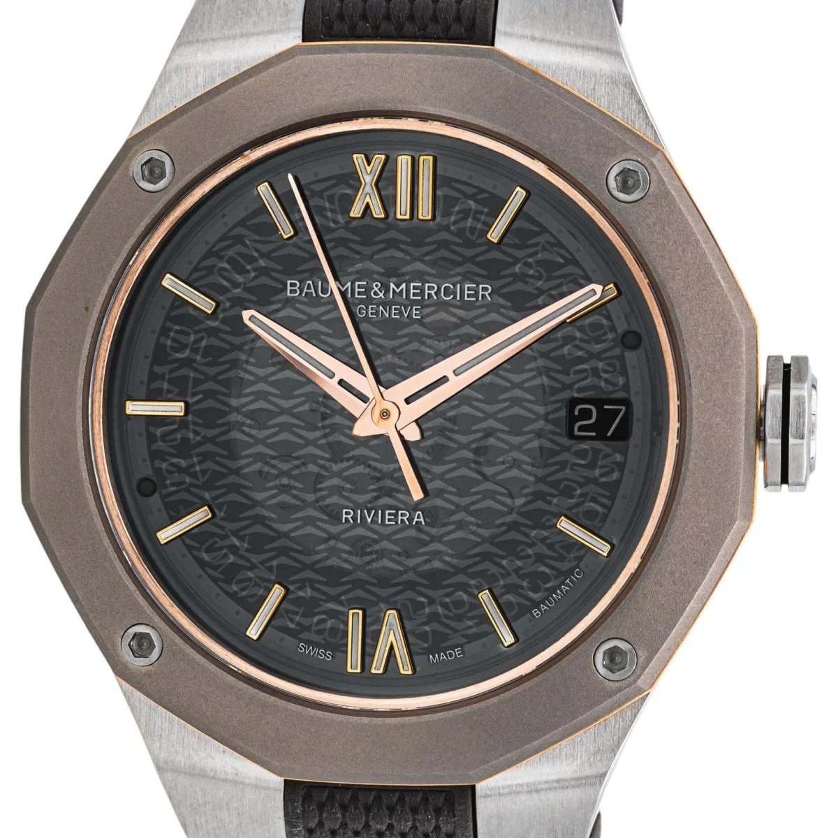 Montre BAUME & MERCIER "Riviera" en acier, titane et caoutchouc - Image 3