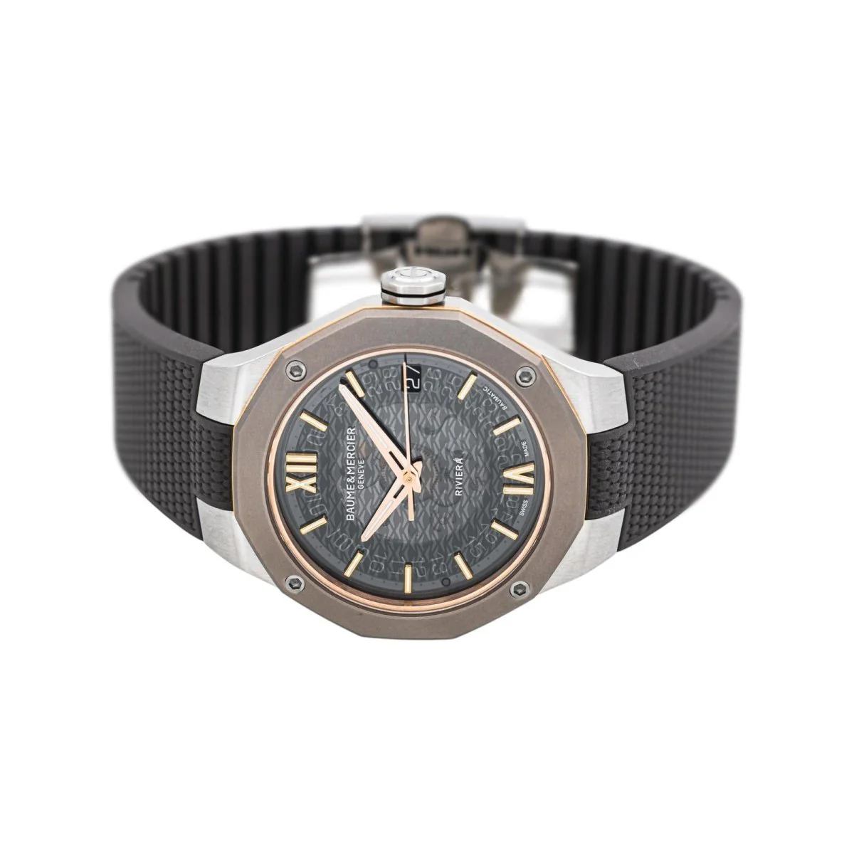 Montre BAUME & MERCIER "Riviera" en acier, titane et caoutchouc - Image 4