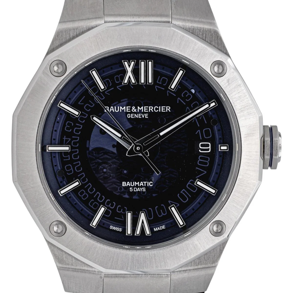 Montre BAUME & MERCIER "Riviera" en acier - Image 3
