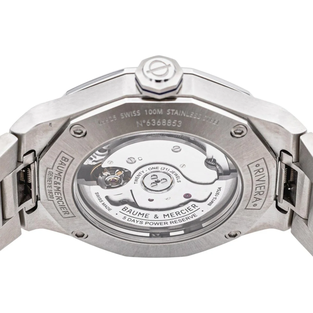 Montre BAUME & MERCIER "Riviera" en acier - Image 6