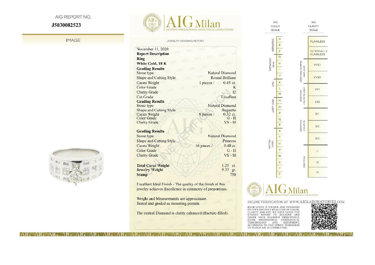 Bague diamant en or blanc 18 carats - Image 3