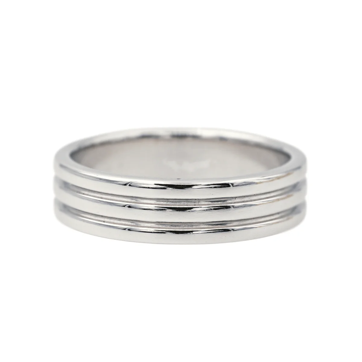 Bague Alliance BOUCHERON "Godron" en platine - Image 4