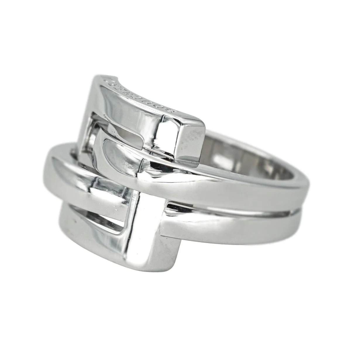 Bague Tank BOUCHERON "Déchaînée" en or blanc - Image 4