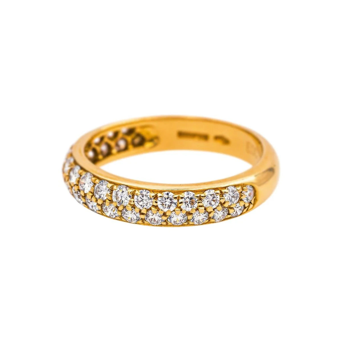 Bague Alliance BOUCHERON "Amour" en or jaune et diamants - Image 4