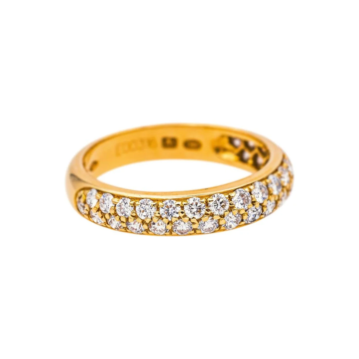 Bague Alliance BOUCHERON "Amour" en or jaune et diamants - Image 6