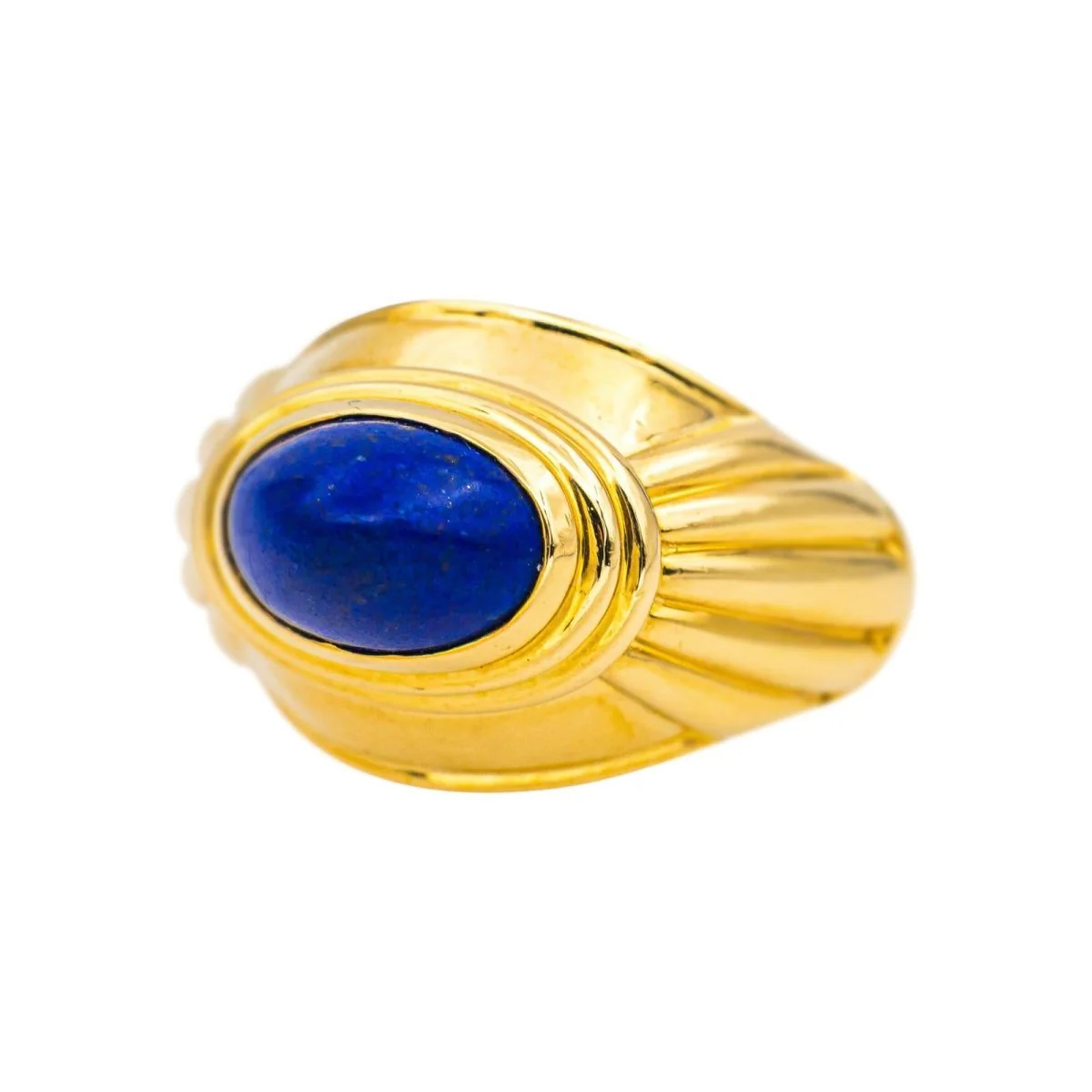 Bague Jonc BOUCHERON "Jaïpur" en or jaune et lapis-lazuli - Image 3