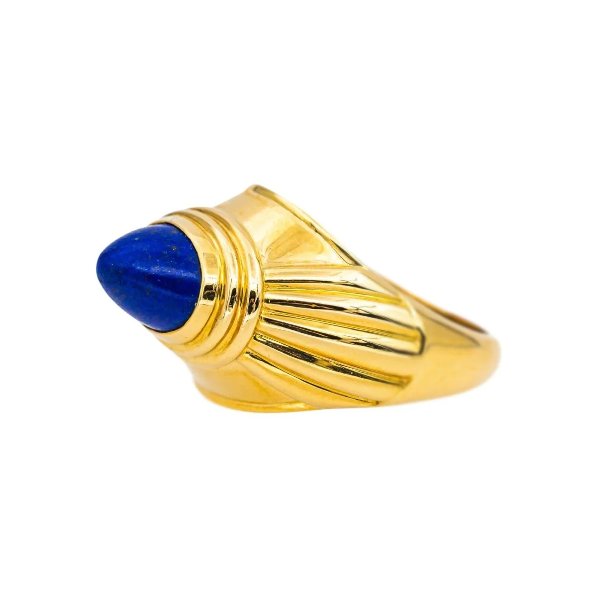 Bague Jonc BOUCHERON "Jaïpur" en or jaune et lapis-lazuli - Image 4