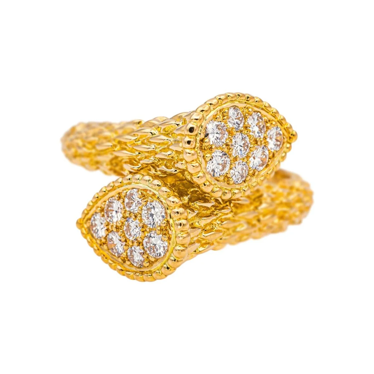 Bague Toi & Moi BOUCHERON "Serpent Bohème" en or jaune et diamants