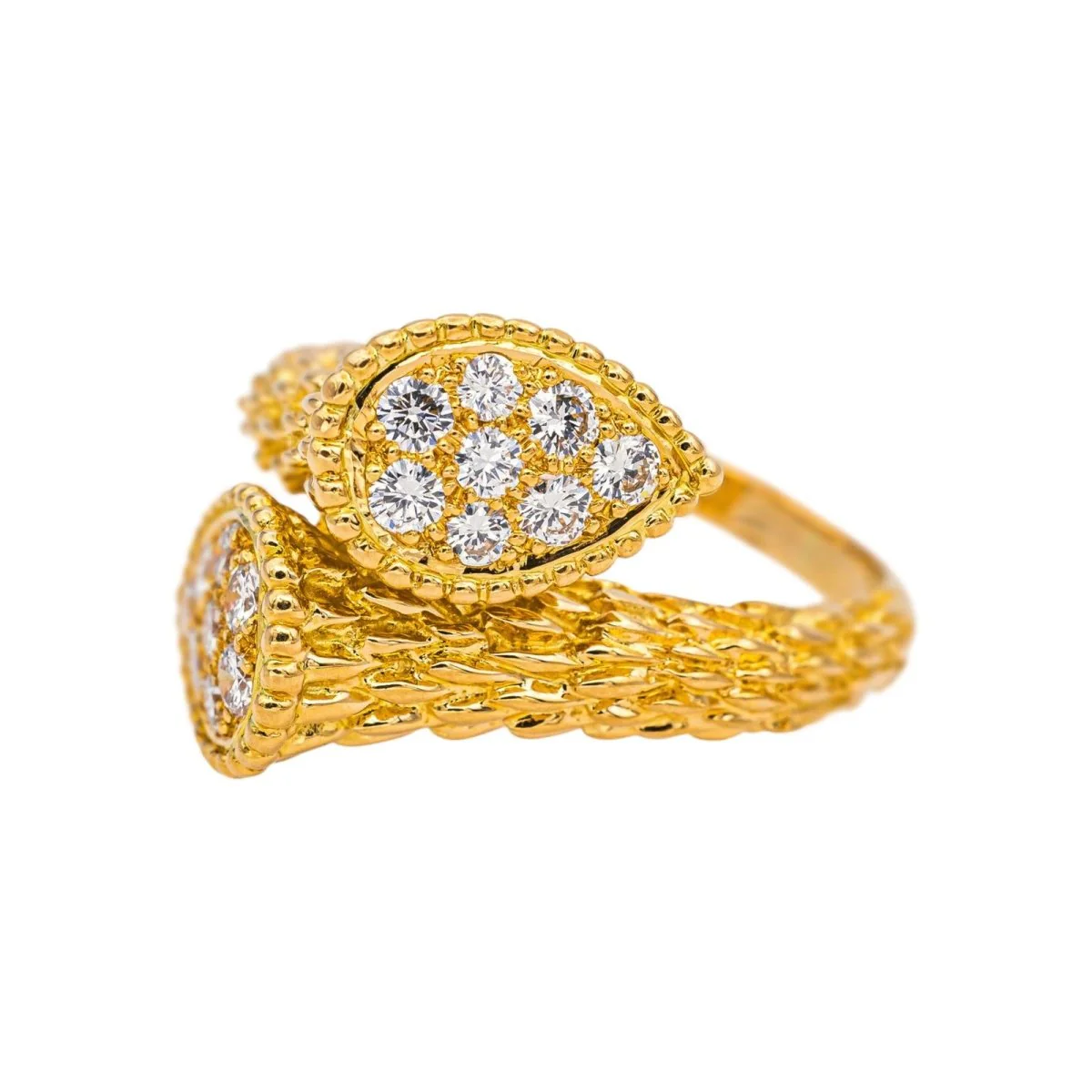 Bague Toi & Moi BOUCHERON "Serpent Bohème" en or jaune et diamants - Image 3