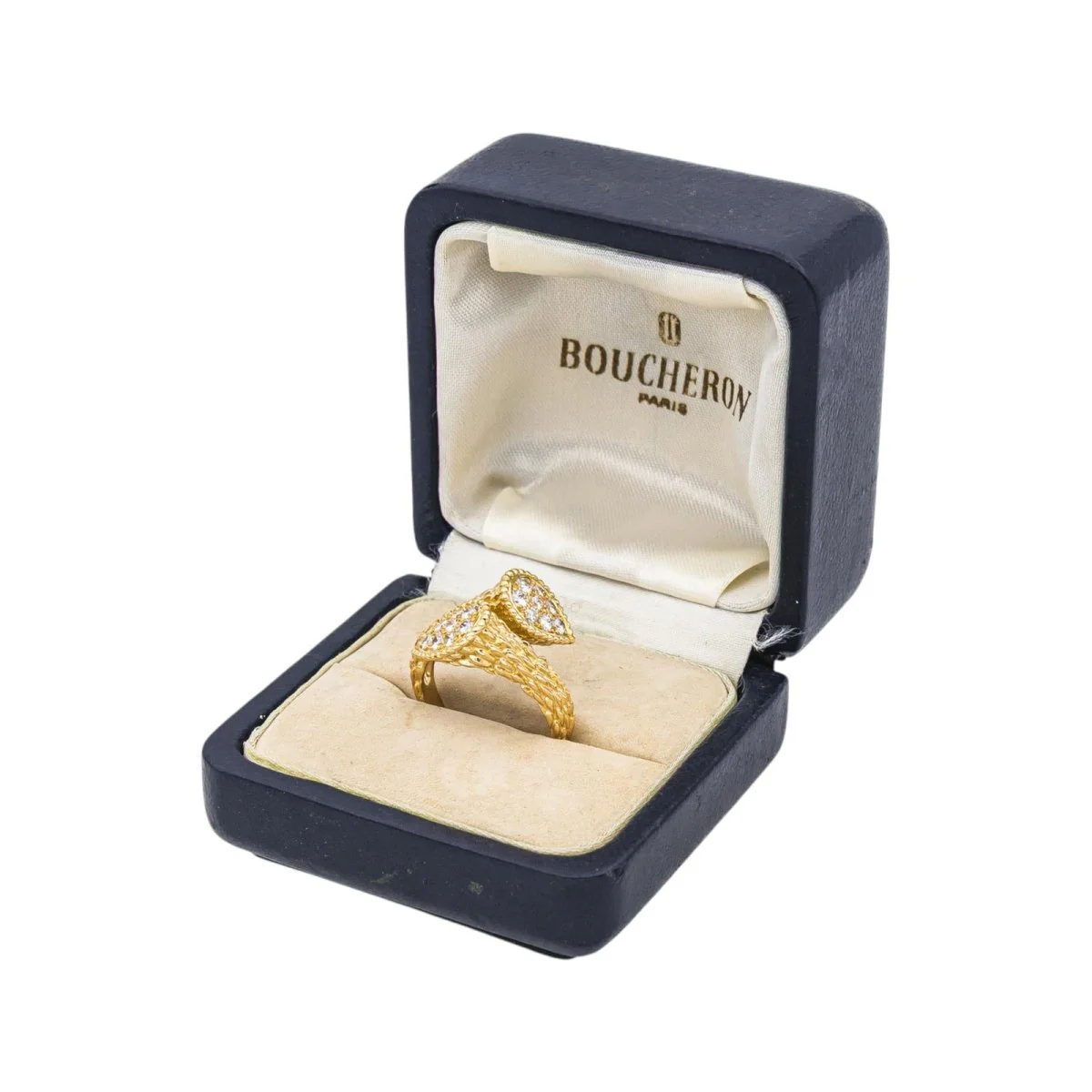 Bague Toi & Moi BOUCHERON "Serpent Bohème" en or jaune et diamants - Image 8