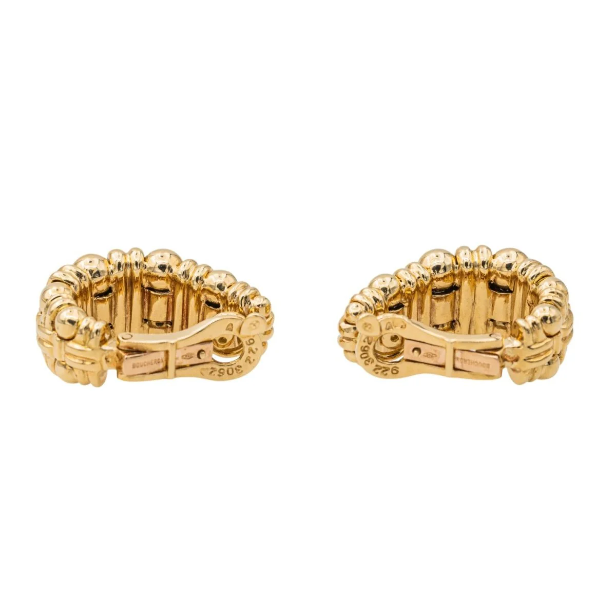 Boucles d'oreilles Clip BOUCHERON "Boules croisées" en or jaune - Image 6