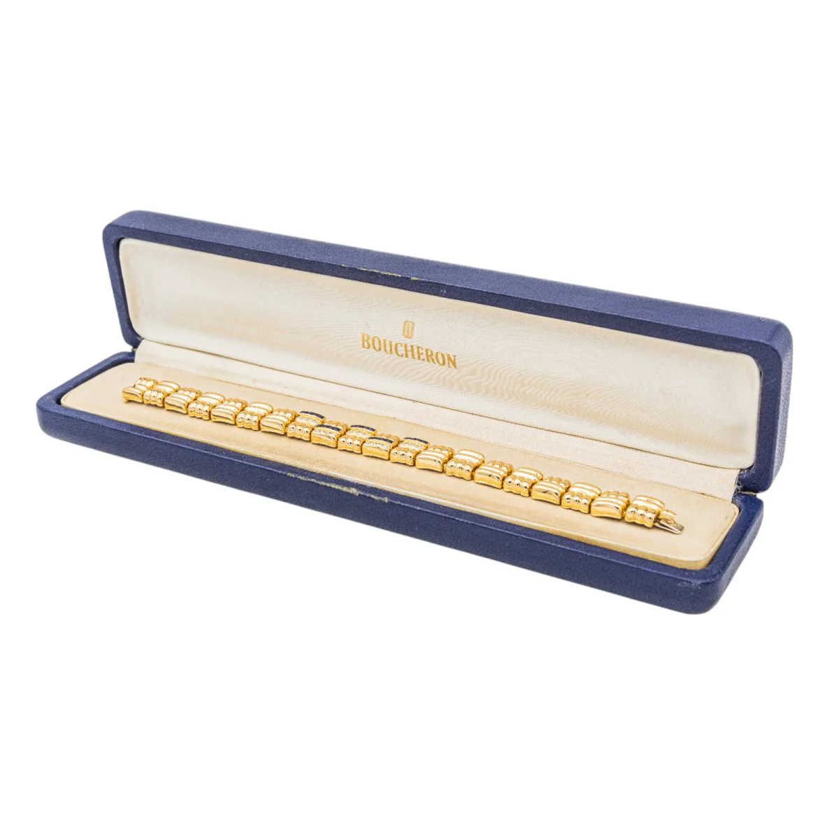 Bracelet BOUCHERON en or jaune, saphir et diamants - Image 10