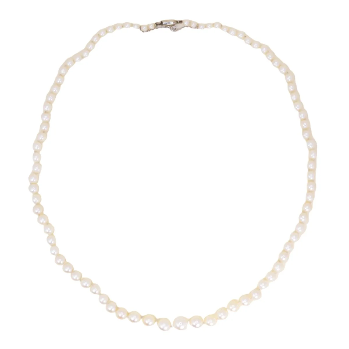 Collier Perles BOUCHERON en or blanc