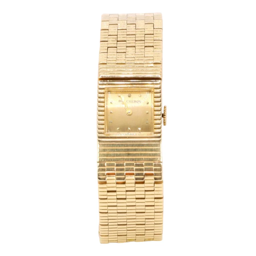 BOUCHERON Montre vintage or jaune