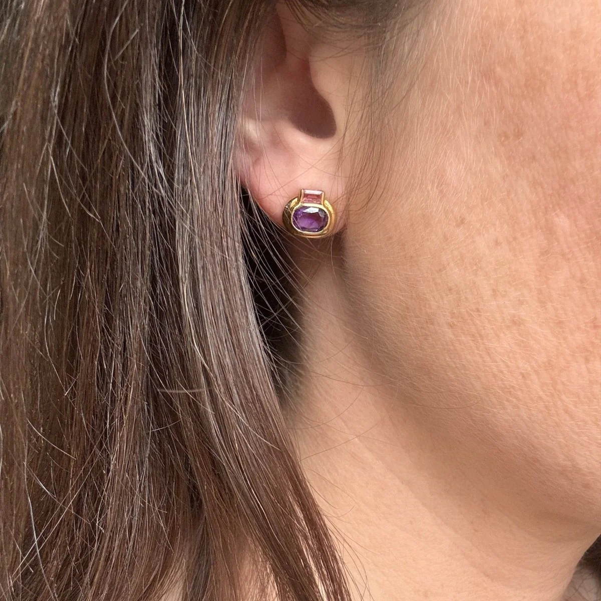 Boucles d’oreilles améthystes - Image 2