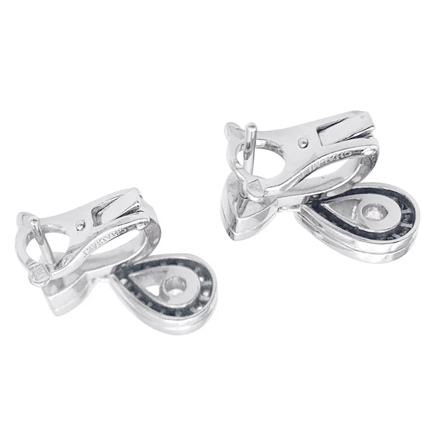 Boucles d’oreilles CHAUMET “Joséphine Aube Printanière” en or blanc et diamants - Image 4