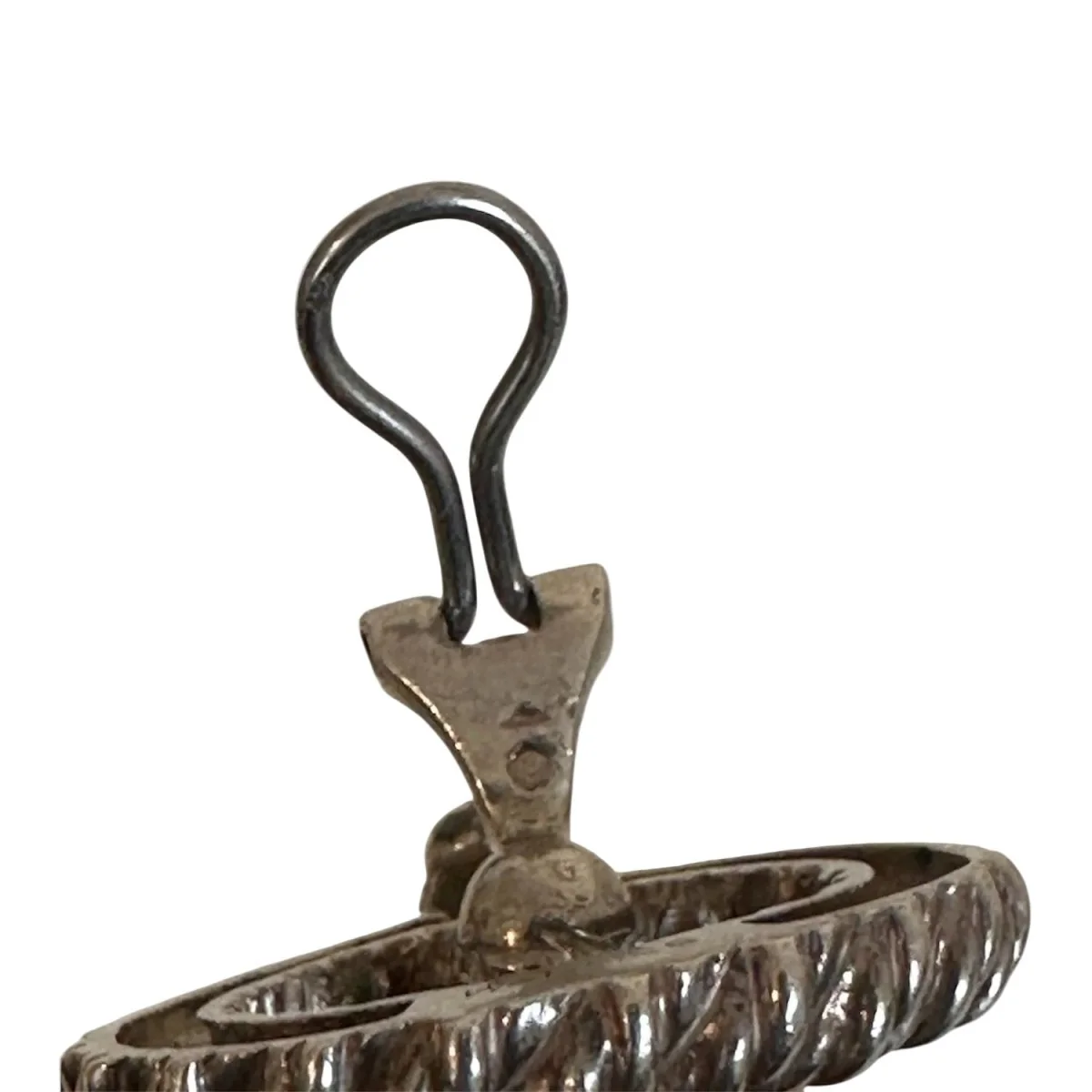 Boucles d’oreilles Créoles HERMÈS "Noeuds Marins" en argent - Image 10