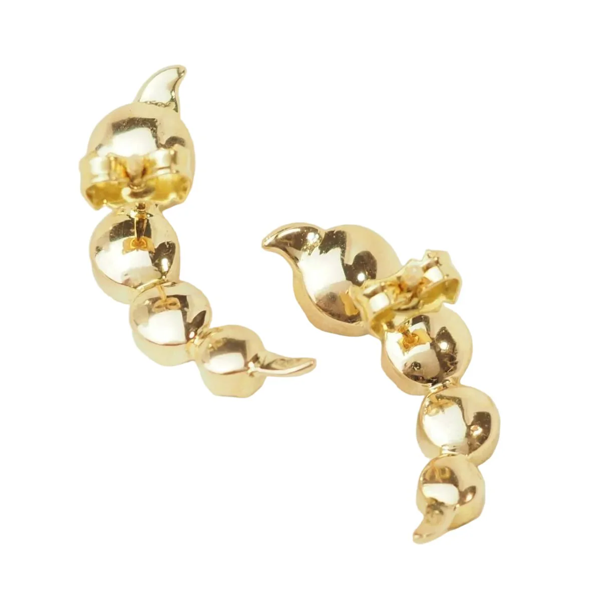 Boucles d’oreilles en or jaune et grenats - Image 4