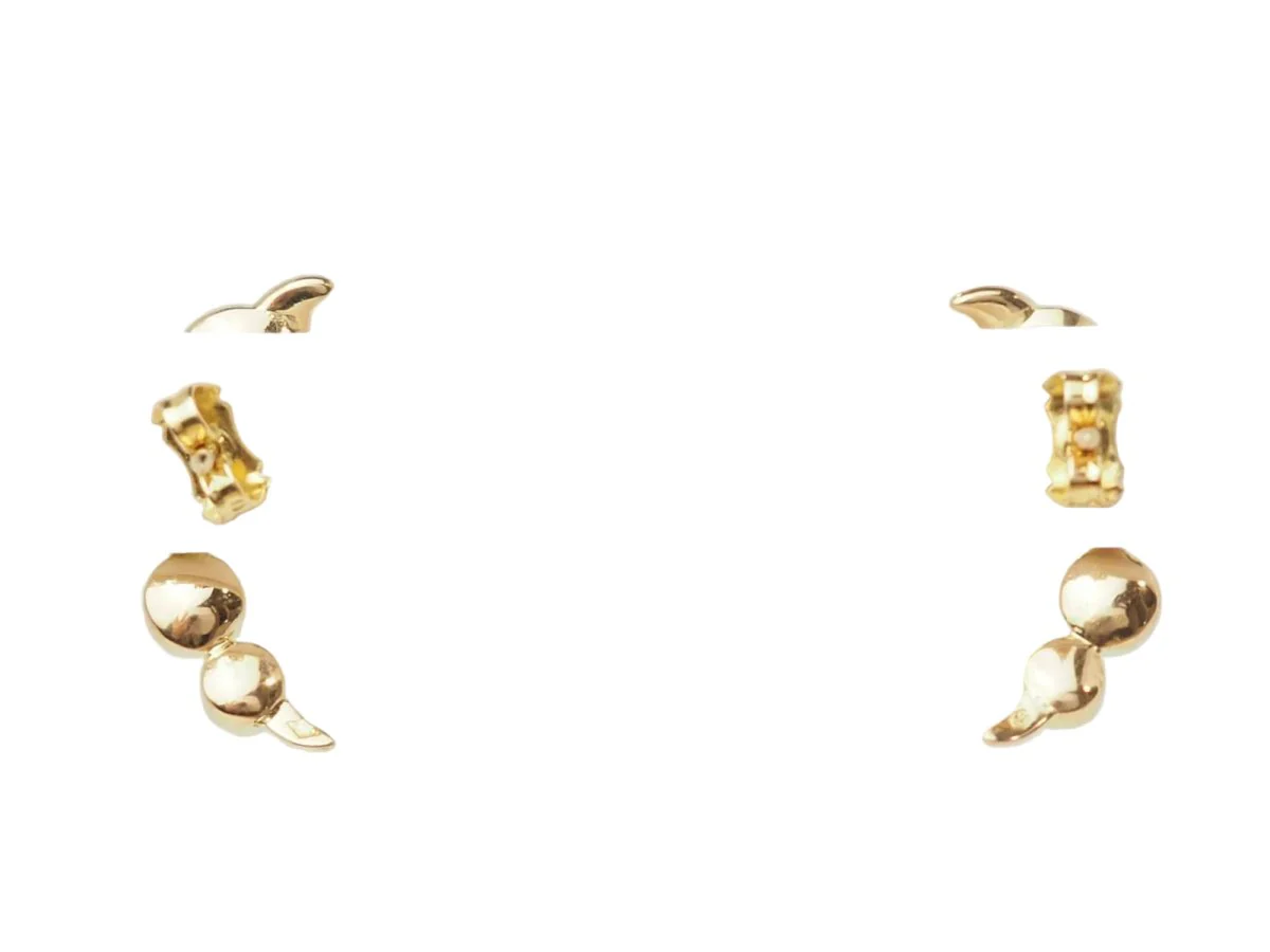Boucles d’oreilles en or jaune et grenats - Image 6