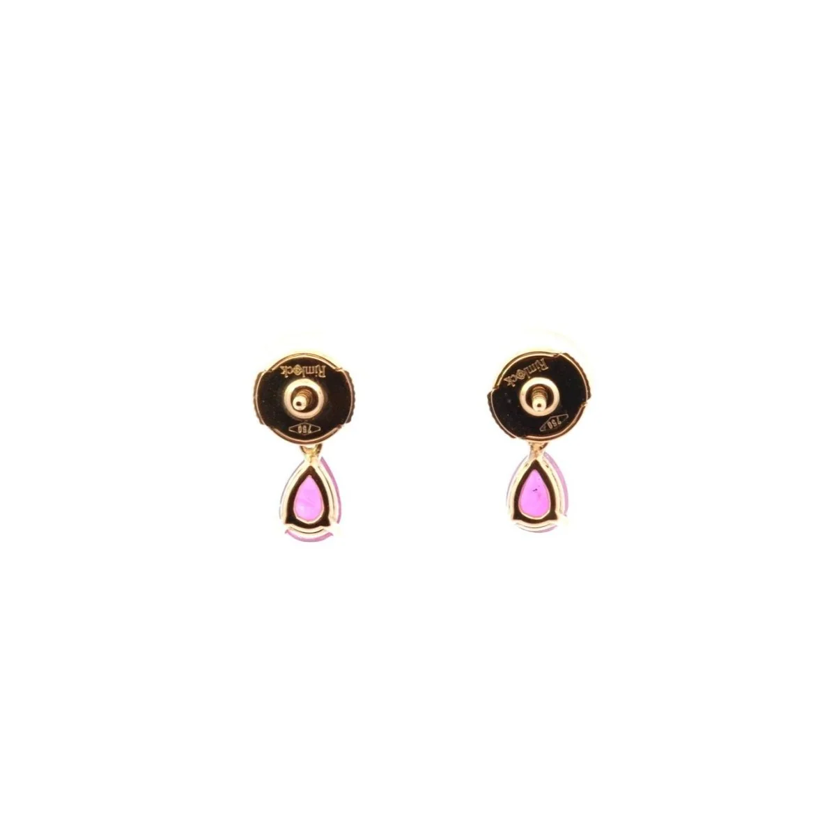 Boucles d’oreilles en or, rubis et diamants - Image 3