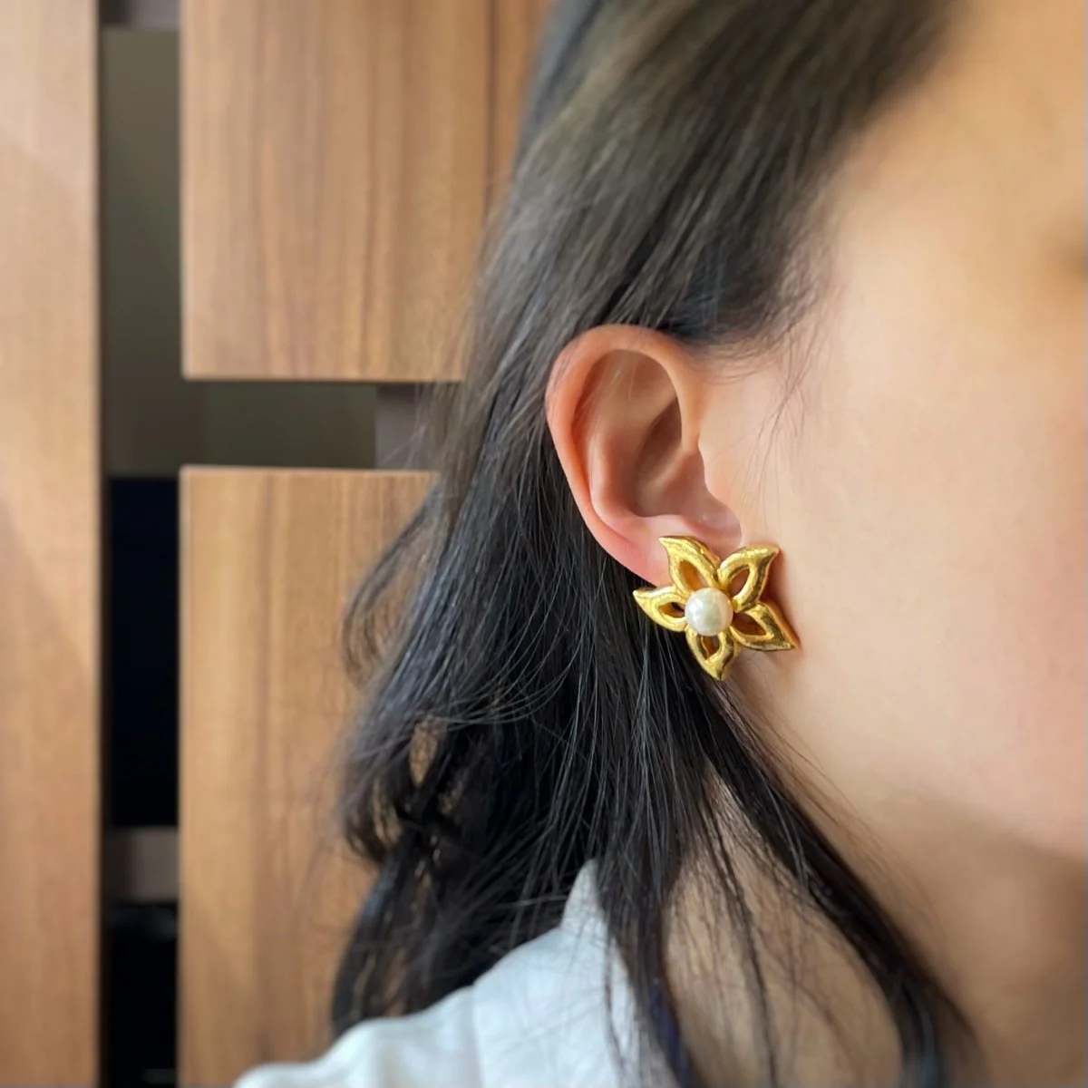 Boucles d'oreilles Or & Perles - ZOLOTAS - Image 4