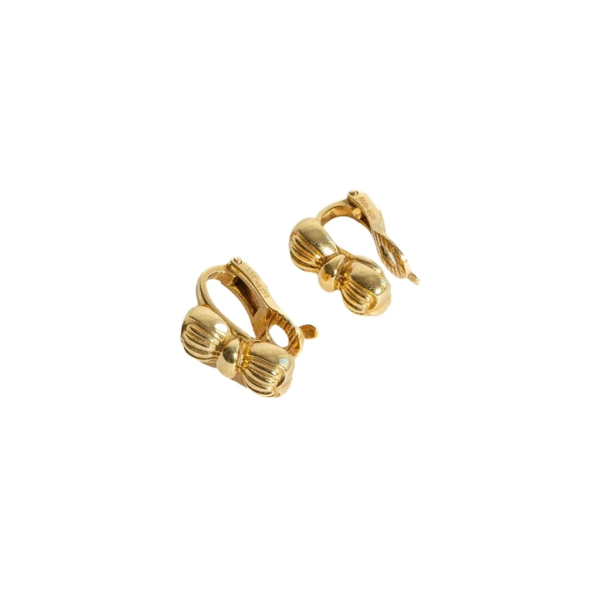 Boucles d'oreilles Clip BOUCHERON Noeuds en or jaune - Image 2