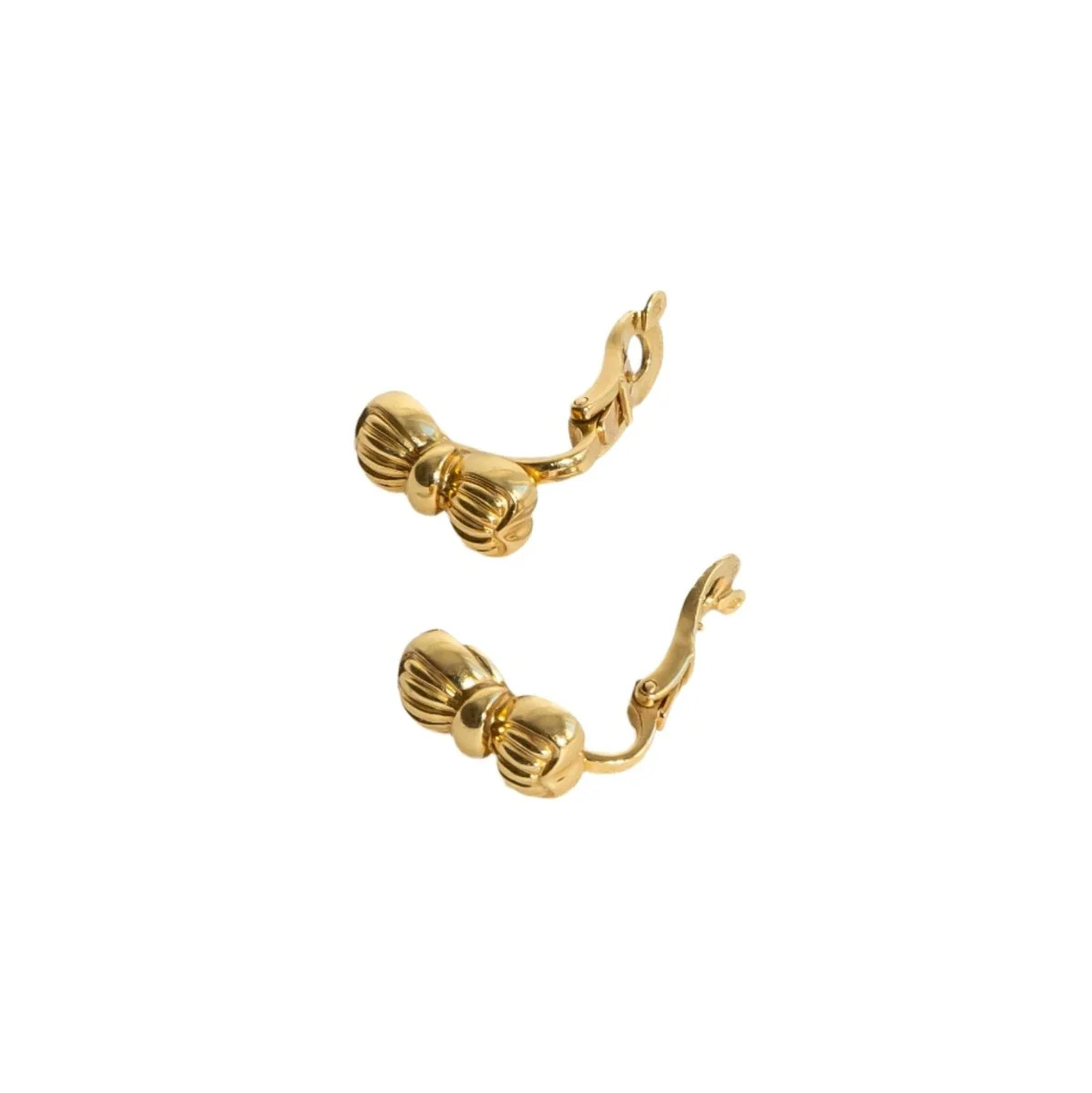Boucles d'oreilles Clip BOUCHERON Noeuds en or jaune - Image 4